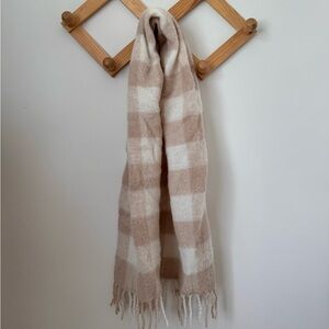 Sezane Oversized Plaid Scarf
